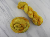 SUNFLOWER Indie-Dyed Yarn on Feather Sock in Solidarity with Ukraine - Purple Lamb