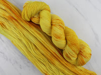SUNFLOWER Indie-Dyed Yarn on Feather Sock in Solidarity with Ukraine - Purple Lamb