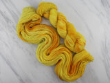 SUNFLOWER Indie-Dyed Yarn on Feather Sock in Solidarity with Ukraine - Purple Lamb