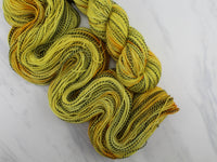 SUNFLOWER Indie-Dyed Yarn on Stained Glass Sock - in solidarity with Ukraine - Purple Lamb