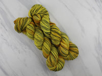 SUNFLOWER Indie-Dyed Yarn on Stained Glass Sock - in solidarity with Ukraine - Purple Lamb