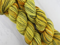 SUNFLOWER Indie-Dyed Yarn on Stained Glass Sock - in solidarity with Ukraine - Purple Lamb