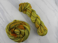 SUNFLOWER Indie-Dyed Yarn on Stained Glass Sock - in solidarity with Ukraine - Purple Lamb
