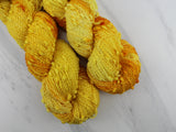 SUNFLOWER Indie-Dyed Yarn on Squiggle Sock in Solidarity with Ukraine - Purple Lamb