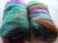 TEXAS BLUE BELLS Art Batts to Spin and Felt - Purple Lamb