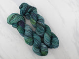 THE HANDS OF THE KING Hand-Dyed Yarn on Stained Glass Sock - Purple Lamb