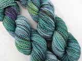THE HANDS OF THE KING Hand-Dyed Yarn on Stained Glass Sock - Purple Lamb
