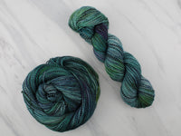 THE HANDS OF THE KING Hand-Dyed Yarn on Stained Glass Sock - Purple Lamb