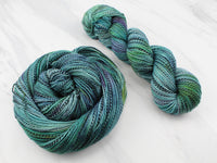 THE HANDS OF THE KING Hand-Dyed Yarn on Stained Glass Sock - Purple Lamb