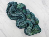 THE HANDS OF THE KING Hand-Dyed Yarn on Stained Glass Sock - Purple Lamb