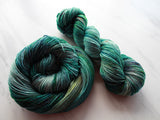 THE HANDS OF THE KING Indie-Dyed Yarn on Sparkly Merino Sock - Purple Lamb