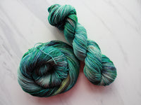 THE HANDS OF THE KING Indie-Dyed Yarn on Sparkly Merino Sock - Purple Lamb