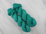 TURQUOISE Hand-Dyed Yarn on Squoosh DK - Purple Lamb