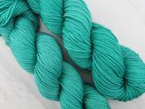TURQUOISE Hand-Dyed Yarn on Squoosh DK - Purple Lamb