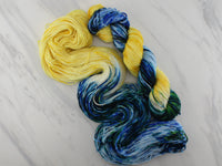 VAN GOGH'S STARRY NIGHT - Assigned Pooling Colorway on Squoosh DK