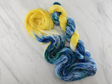 VAN GOGH'S STARRY NIGHT Assigned Pooling Colorway on Sock Perfection