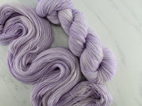 VIOLET GELATO Indie-Dyed Yarn on Feather Sock