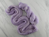 VIOLET GELATO Indie-Dyed Yarn on Feather Sock