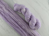 VIOLET GELATO Indie-Dyed Yarn on Feather Sock