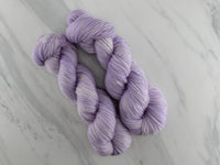 VIOLET GELATO Indie-Dyed Yarn on Feather Sock