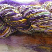 PURPLE IRIS Art Batts to Spin or Felt - Purple Lamb