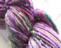 HIGHLAND HEATHER Art Batts to Spin and Felt - Purple Lamb