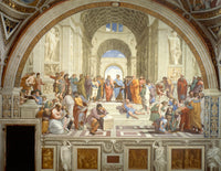 RAPHAEL'S SCHOOL OF ATHENS Art Batts to Spin and Felt - Purple Lamb